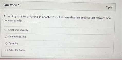 Solved Question Ptsaccording To Lecture Material In Chegg