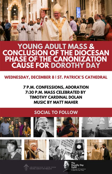 Young Adult Mass With Cardinal Dolan And Conclusion Of The Diocesan Phase