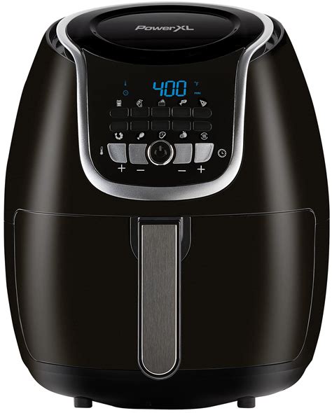 Powerxl 5 Qt Vortex Air Fryer Plus 1500w Black Precise Temp Control Auto Shutoff