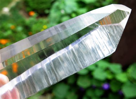 8 Inch Semi Polished Lemurian Seed Quartz Crystal MG Brazil The Tip