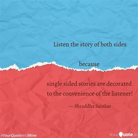 Listen The Story Of Both Quotes Writings By Shraddha Sainkar