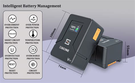 Amazon HolaFoto ZGCINE ZG V99 V Mount Battery 99Wh 14 8V 6800mAh V