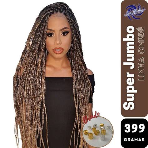 Super Jumbo Ser Mulher 399 Gramas Ombré Hair Cabelo Para TBox Braids