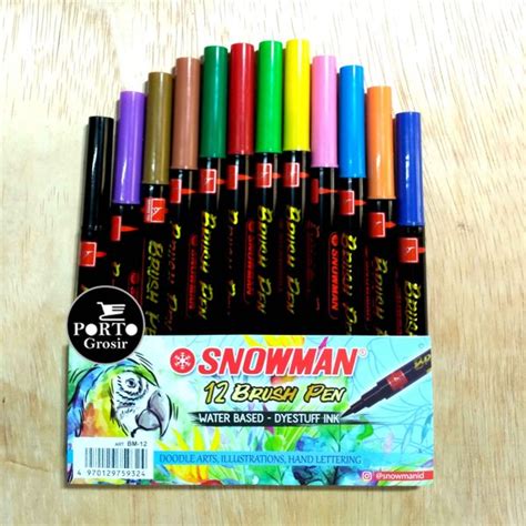 Jual Snowman Brush Pen Spidol Snowman Snowman Di Lapak Porto