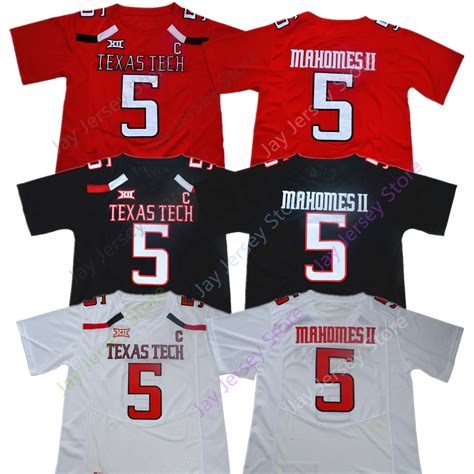 Patrick Mahomes II College Jeresey NCAA Texas Tech TTU Football Jerseys