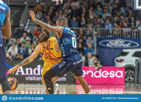 Players In The ACB League Match Between Mora BAnc Andorra Vs FC