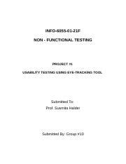 Project Docx Info F Non Functional Testing Project