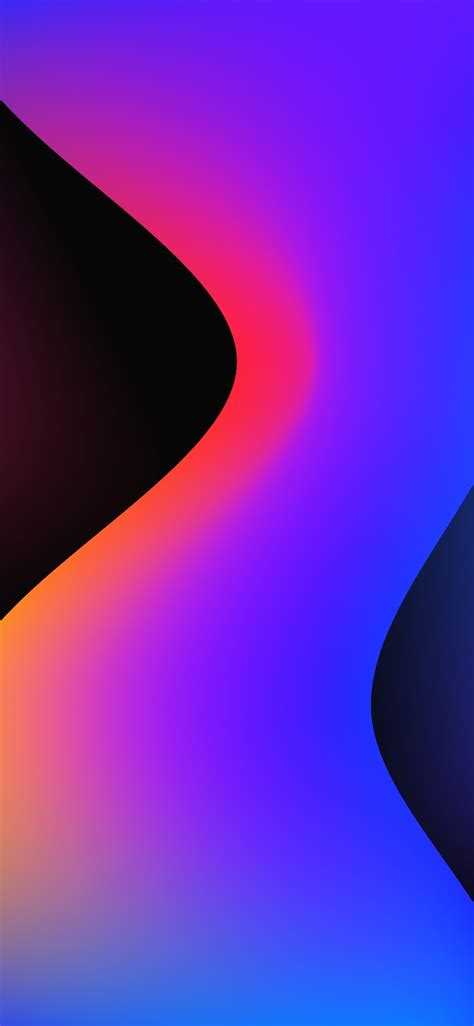 iPhone Wallpaper 4K | Smooth Gradient Fluid Shape - HeroWall | Phone ...