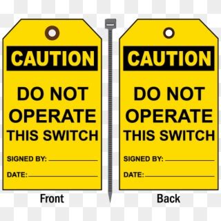 Item Do Not Operate Tag Clipart Large Size Png Image PikPng