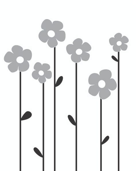 flower wall decal 10