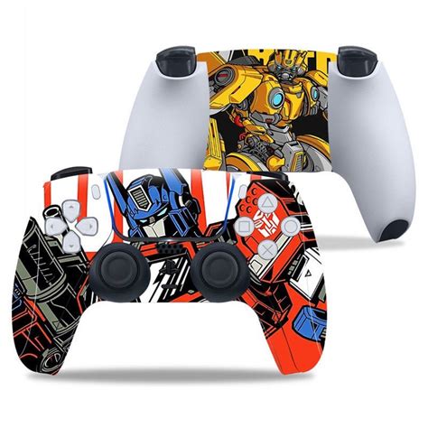 Transformers Ps5 Controller Skin Sticker Optimus Prime Bumblebee For