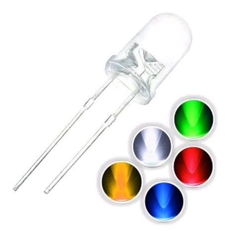 Jual Led Mm Clear Kaki Pin Warna Nyala Merah Hijau Kuning Biru