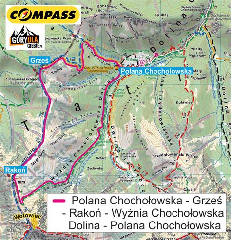 Dolina Chocho Owska Mapa Mapa