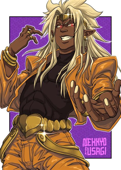 Safebooru 1boy Blonde Hair Commentary Commission Cosplay Dark Skin Dark Skinned Male Dio