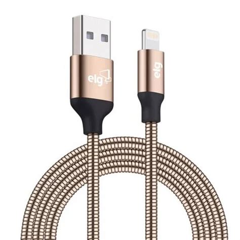 Cable ELG Blindado Inox USB A Lightning 1 Metro Mercado Digital