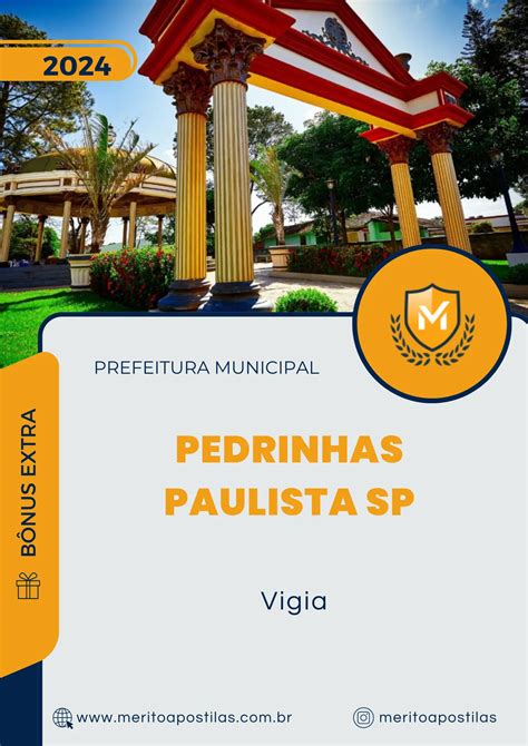 Apostila Vigia Prefeitura de Pedrinhas Paulista SP 2024 Mérito Apostilas