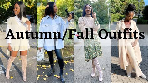 AUTUMN FALL OUTFIT ESSENTIALS LOOKBOOK YouTube