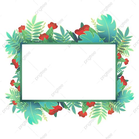 Text Box Clipart Hd PNG, Flower Plant Text Box, Frame, Summer, Plant ...