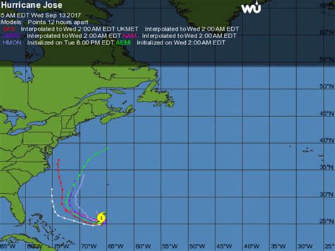 Hurricane Jose Path Where Is Hurricane Jose Now Will It Hit Florida