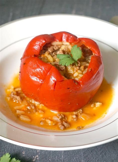 Stuffed Peppers With Ground Beef And Rice My Gorgeous Recipes