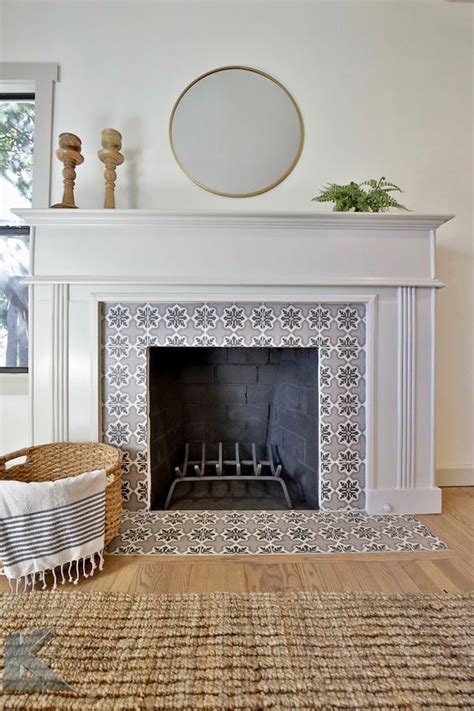 Black And White Tile Fireplace – Fireplace Guide by Linda