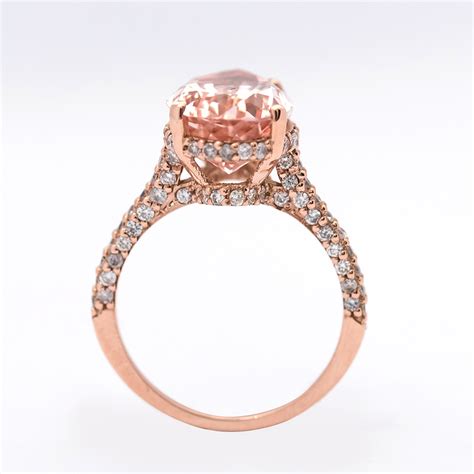 Pear Shape Pink Morganite Ring Christine K Jewelry