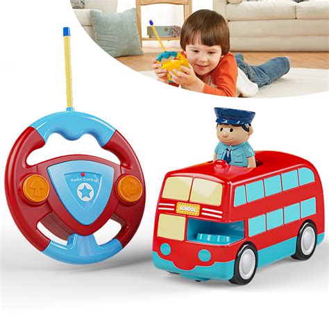 RC Bus School Bus Toy-Remote Control Car for Toddlers, Christmas Gift ...