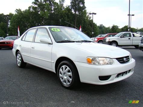 2002 Super White Toyota Corolla Le 16901952 Car Color