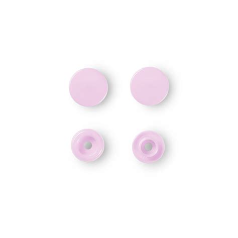 Color Snaps Bouton Pression Rose Plastique Mm Pi Ces