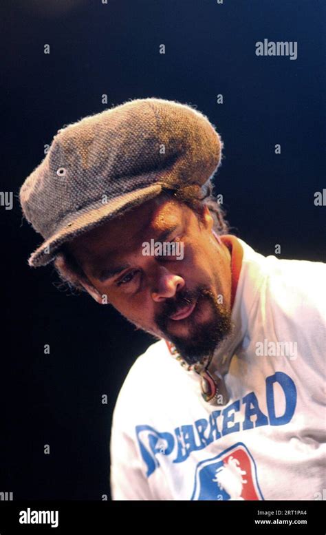 Arezzo Italy 2002-07-04 : Michael Franti & Spearhead in the concert during the Arezzo Wave ...