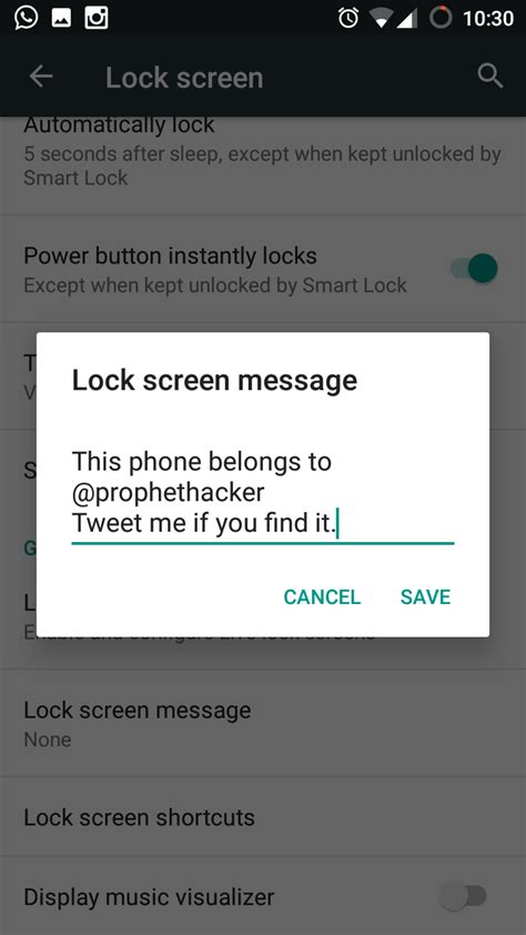 How To Add A Custom Lock Screen Message On Your Android