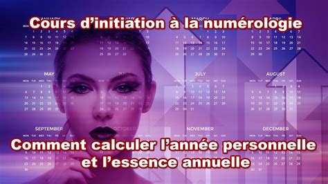 Cours d initiation à la Numérologie Comment calculer l année