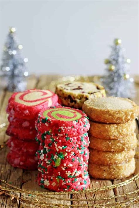 1 Basic Dough 4 Slice And Bake Christmas Cookie Recipes The Kiwi Country Girl