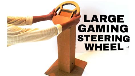 A Large Cardboard Gaming Steering Wheel How To Make YouTube