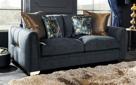 Drake Fabric 3 Seater Sofa Standard Back