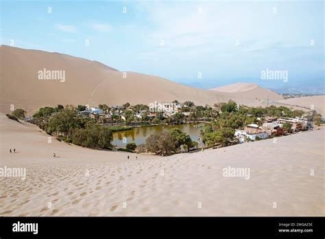 Laguna De Huacachina Oasis Ica Ica Region Ica Province Peru Stock