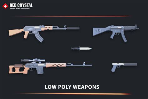 Low Poly Weapons Starter Pack Unity Assetstore Price Down Information