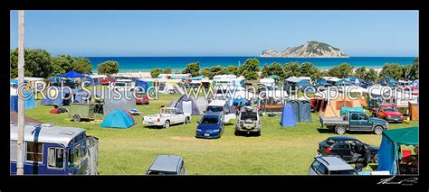 Anaura Bay Recreation Reserve Doc Campsite People Enjoying Summer