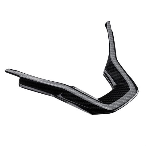 ABS Carbon Fiber Steering Wheel Sticker Trim Black Cover For Honda