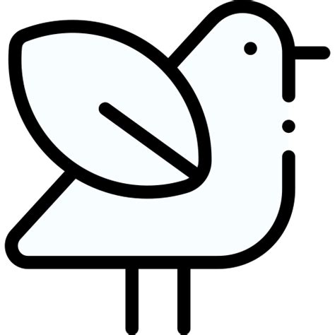 Bird Detailed Rounded Lineal Color Icon