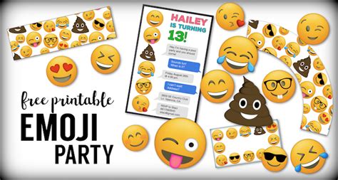 Emoji Faces Printable Free Emoji Printables Paper Trail Design