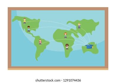 World Map Cartoon Stock Vector (Royalty Free) 1291074436 | Shutterstock