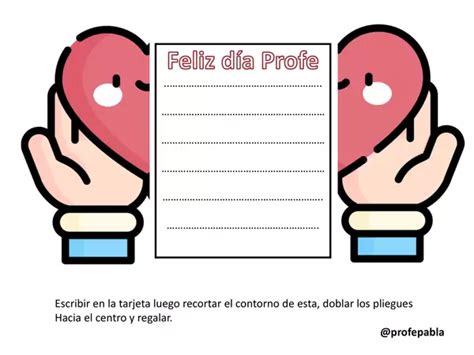 Feliz día del Profe set de tarjetas profe social