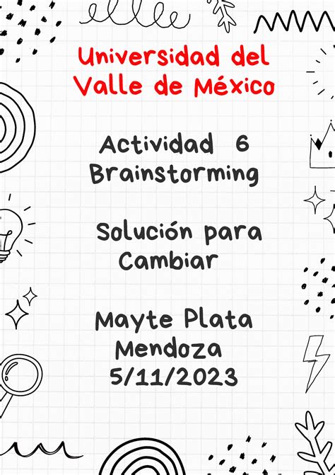 Brainstorming Actividad Universidad DelUniversidad Del Valle De