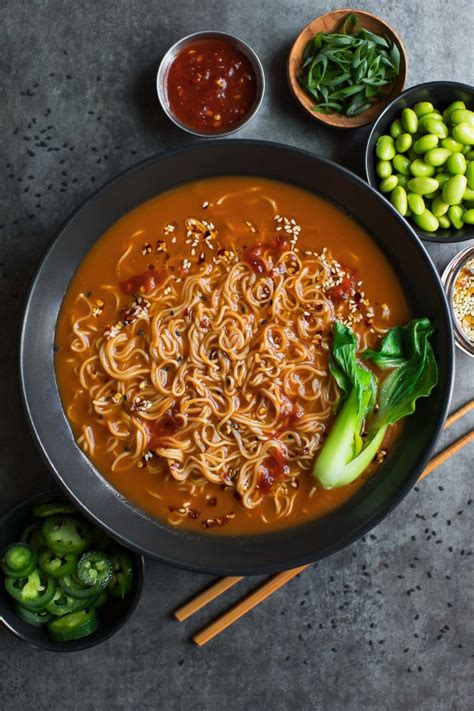 Spicy Vegetarian Ramen Recipe Peas And Crayons