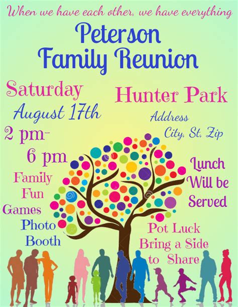 Free Family Reunion Templates