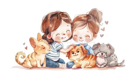 Happy Little Children Hugging Stock Illustrations – 1,520 Happy Little Children Hugging Stock ...