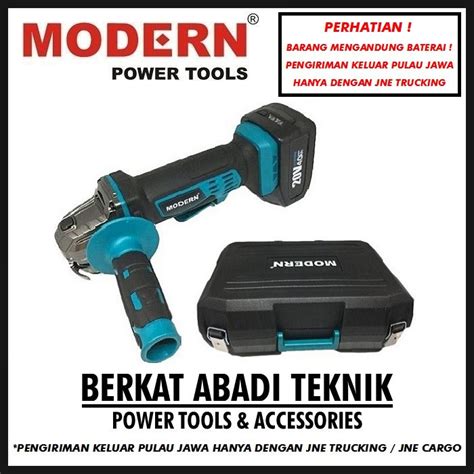 Jual Modern Mg Li Gerinda Cordless Tangan Baterai Angle Disc Grinder