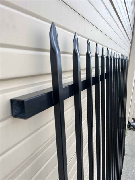 Pinched Spear Top Commercial Iron Fence Panels Ornamental Fence Products