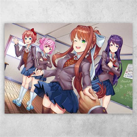 Аниме плакат постер Doki Doki Literature Club 7 ID 1792162874